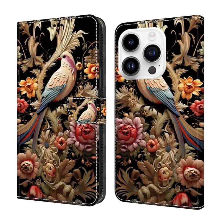 Custodia per telefono in ecopelle con effetto cristallo., For iPhone 16 Pro Max