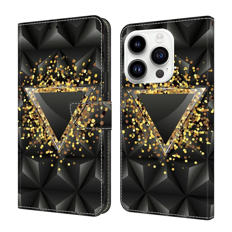 Custodia per telefono in ecopelle con effetto cristallo., For iPhone 16 Pro Max