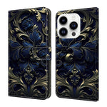 Custodia per telefono in ecopelle con effetto cristallo., For iPhone 16 Pro