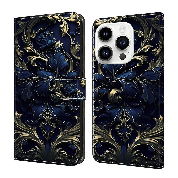Custodia per telefono in ecopelle con effetto cristallo., For iPhone 16 Pro