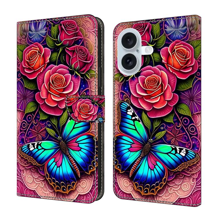 Custodia per telefono in ecopelle con effetto cristallo., For iPhone 16