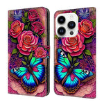 Custodia per telefono in ecopelle con effetto cristallo., For iPhone 15 Pro Max