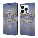Custodia per telefono in ecopelle con effetto cristallo., For iPhone 15 Pro Max