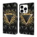 Custodia per telefono in ecopelle con effetto cristallo., For iPhone 15 Pro Max