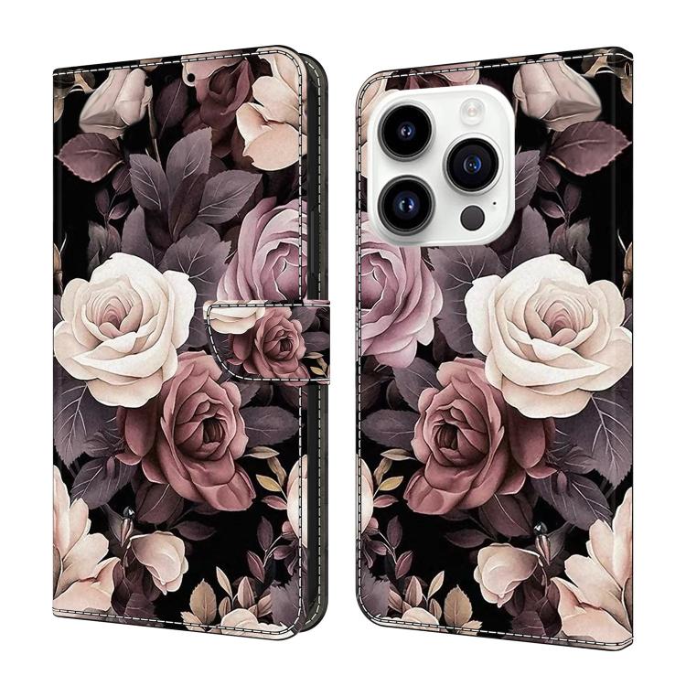 Custodia per telefono in ecopelle con effetto cristallo., For iPhone 15 Pro Max