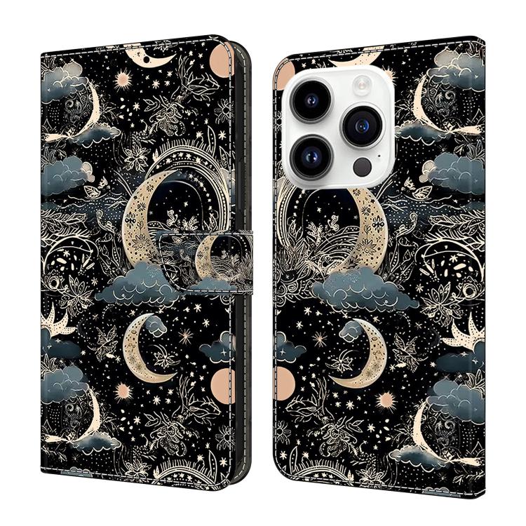 Custodia per telefono in ecopelle con effetto cristallo., For iPhone 15 Pro Max