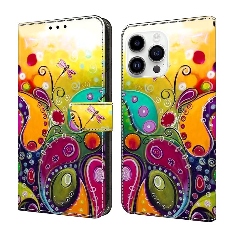 Custodia per telefono in ecopelle con effetto cristallo., For iPhone 15 Pro