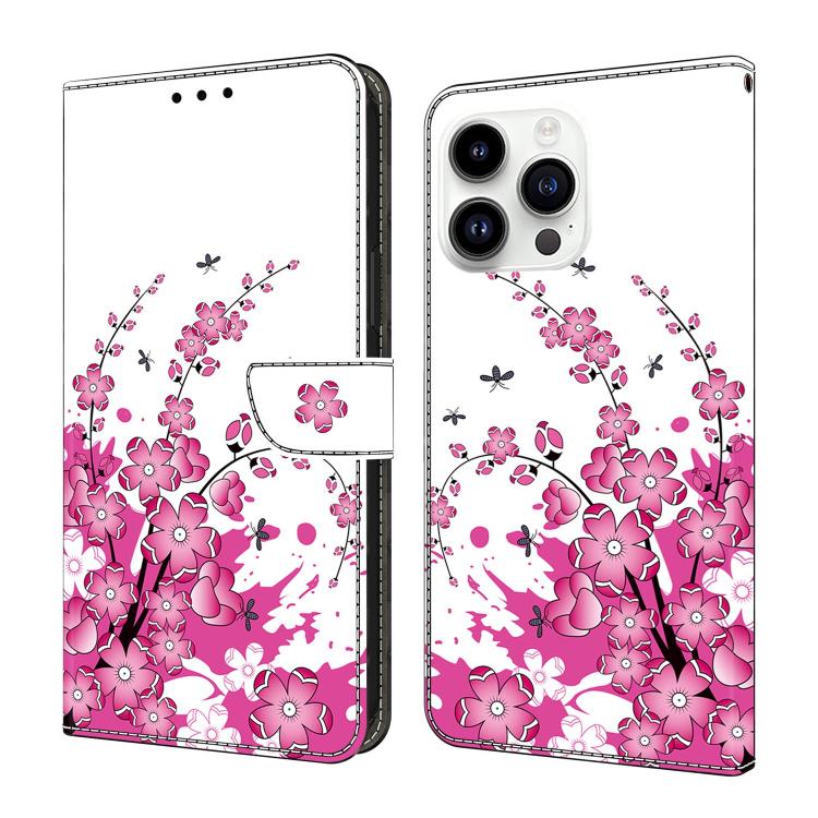 Custodia per telefono in ecopelle con effetto cristallo., For iPhone 15 Pro