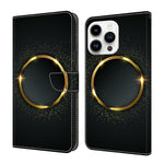 Custodia per telefono in ecopelle con effetto cristallo., For iPhone 15 Pro