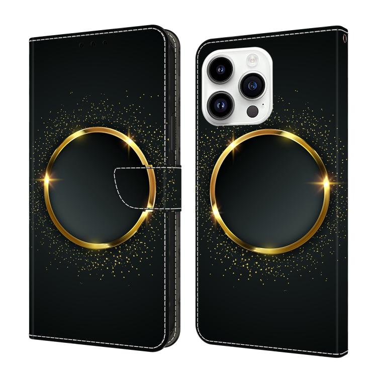 Custodia per telefono in ecopelle con effetto cristallo., For iPhone 15 Pro