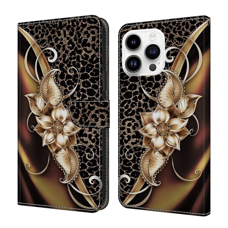Custodia per telefono in ecopelle con effetto cristallo., For iPhone 15 Pro