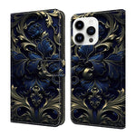 Custodia per telefono in ecopelle con effetto cristallo., For iPhone 15 Pro