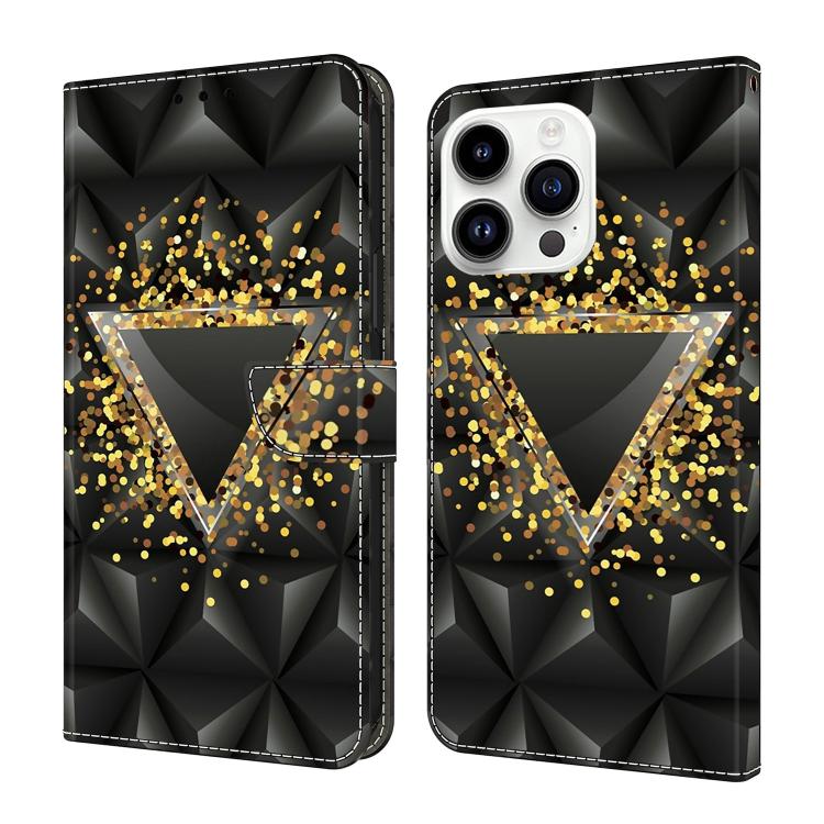 Custodia per telefono in ecopelle con effetto cristallo., For iPhone 15 Pro