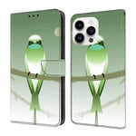 Custodia per telefono in ecopelle con effetto cristallo., For iPhone 15 Pro