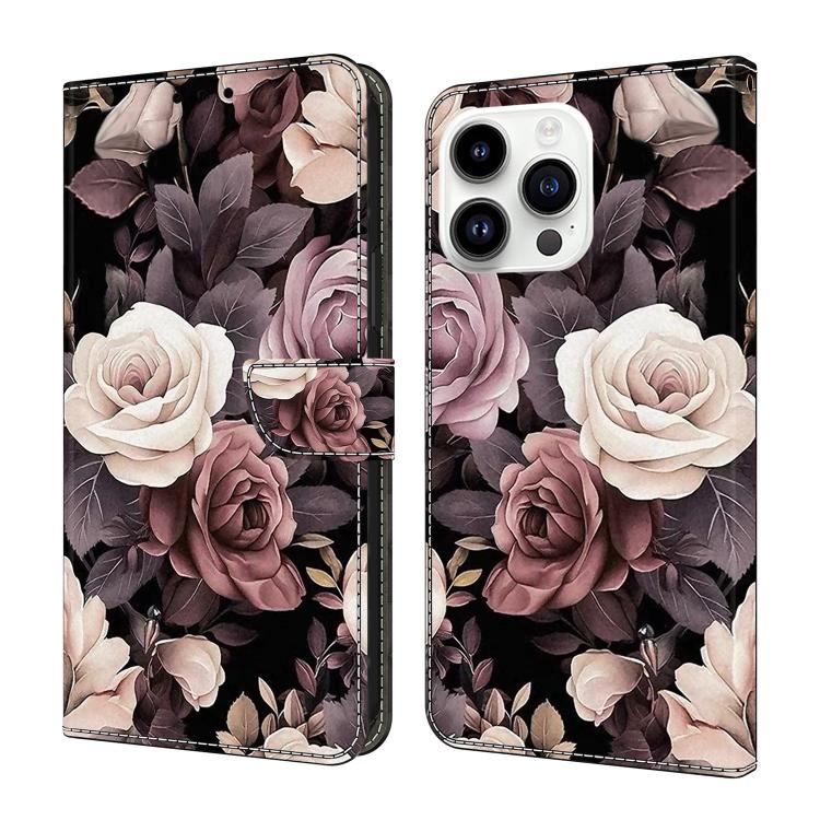 Custodia per telefono in ecopelle con effetto cristallo., For iPhone 15 Pro