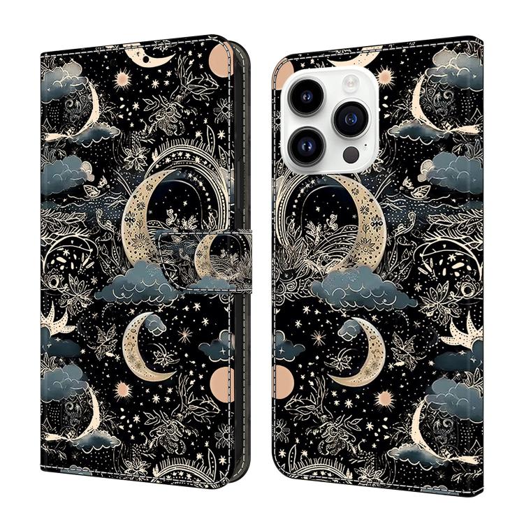Custodia per telefono in ecopelle con effetto cristallo., For iPhone 15 Pro