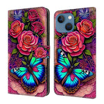 Custodia per telefono in ecopelle con effetto cristallo., For iPhone 14 / 13