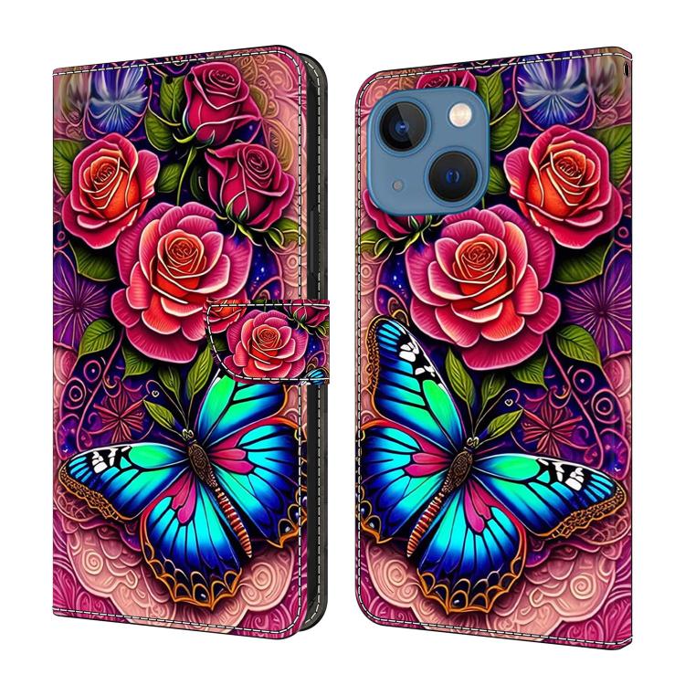 Custodia per telefono in ecopelle con effetto cristallo., For iPhone 14 / 13