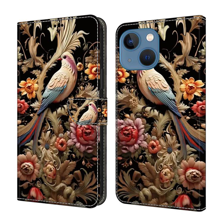Custodia per telefono in ecopelle con effetto cristallo., For iPhone 14 / 13