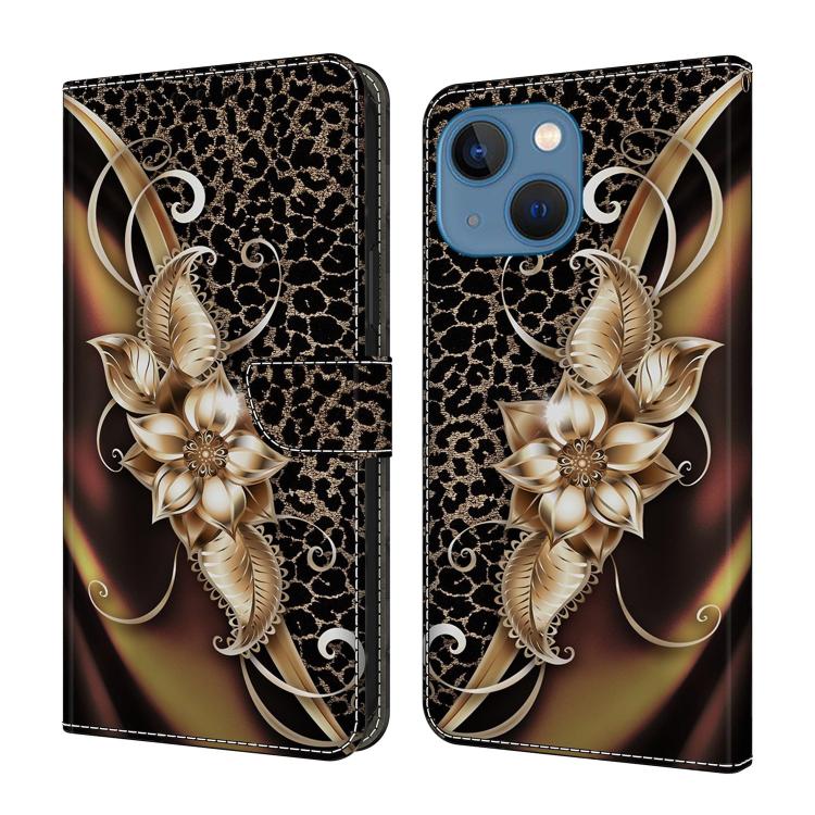 Custodia per telefono in ecopelle con effetto cristallo., For iPhone 14 / 13