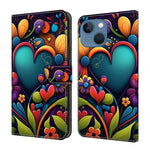 Custodia per telefono in ecopelle con effetto cristallo., For iPhone 14 / 13