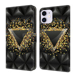 Custodia per telefono in ecopelle con effetto cristallo., For iPhone 11