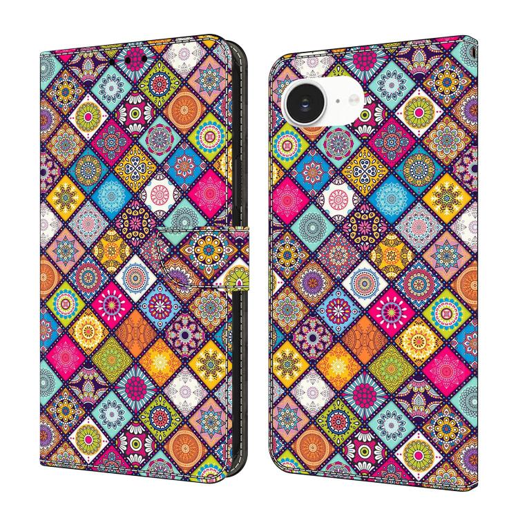 Custodia per telefono in ecopelle con effetto cristallo., For iPhone 17e / 16e