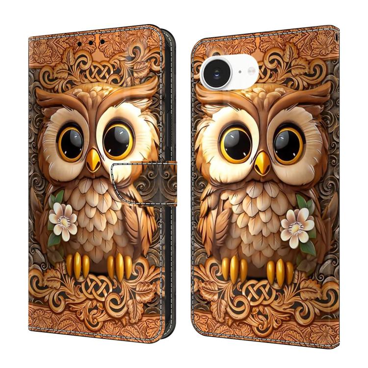 Custodia per telefono in ecopelle con effetto cristallo., For iPhone 17e / 16e