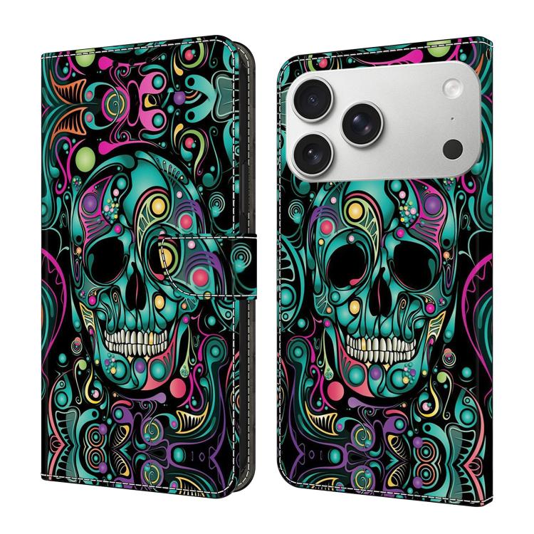 Custodia per telefono in ecopelle con effetto cristallo., For iPhone 17 Pro Max