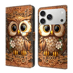 Custodia per telefono in ecopelle con effetto cristallo., For iPhone 17 Pro