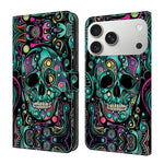 Custodia per telefono in ecopelle con effetto cristallo., For iPhone 17 Pro