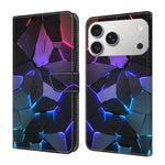 Custodia per telefono in ecopelle con effetto cristallo., For iPhone 17 Pro