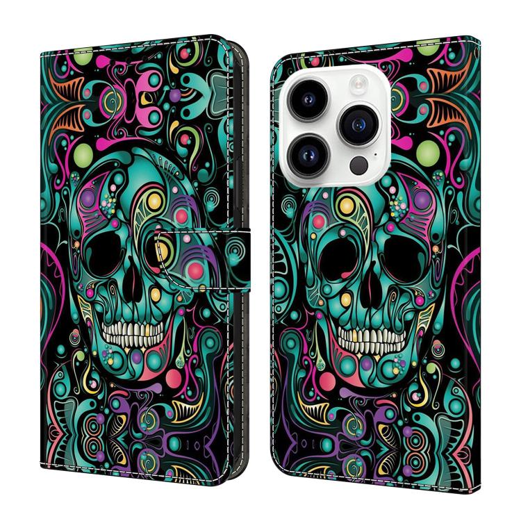 Custodia per telefono in ecopelle con effetto cristallo., For iPhone 16 Pro Max