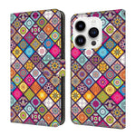 Custodia per telefono in ecopelle con effetto cristallo., For iPhone 16 Pro