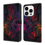 Custodia per telefono in ecopelle con effetto cristallo., For iPhone 16 Pro
