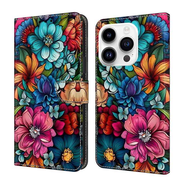 Custodia per telefono in ecopelle con effetto cristallo., For iPhone 16 Pro