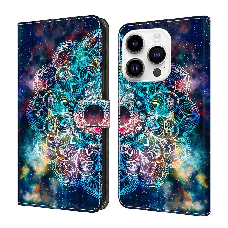 Custodia per telefono in ecopelle con effetto cristallo., For iPhone 16 Pro