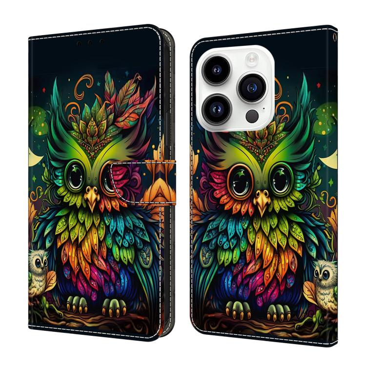 Custodia per telefono in ecopelle con effetto cristallo., For iPhone 16 Pro