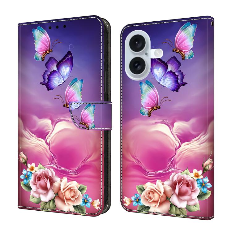Custodia per telefono in ecopelle con effetto cristallo., For iPhone 16