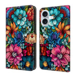 Custodia per telefono in ecopelle con effetto cristallo., For iPhone 16