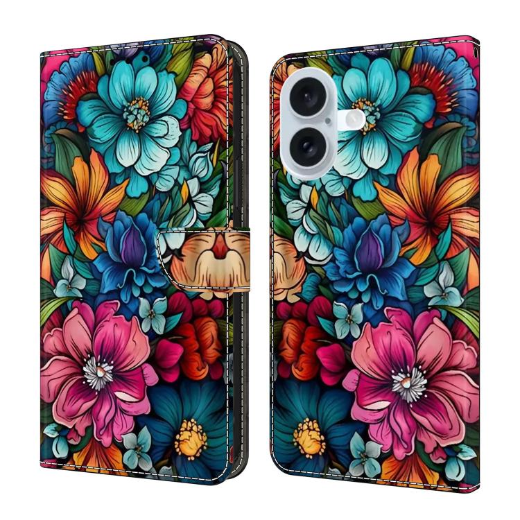 Custodia per telefono in ecopelle con effetto cristallo., For iPhone 16