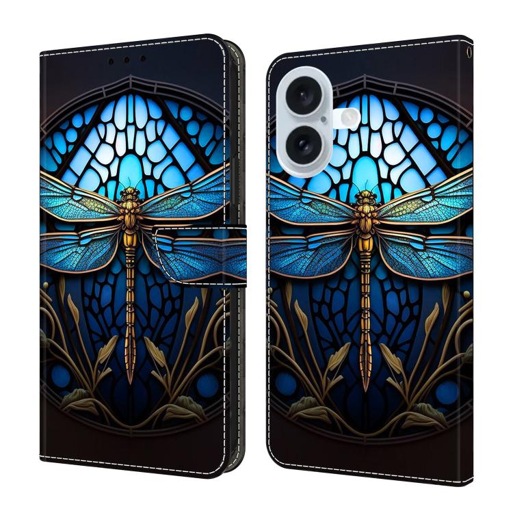 Custodia per telefono in ecopelle con effetto cristallo., For iPhone 16
