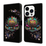 Custodia per telefono in ecopelle con effetto cristallo., For iPhone 15 Pro Max
