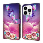 Custodia per telefono in ecopelle con effetto cristallo., For iPhone 15 Pro Max