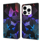 Custodia per telefono in ecopelle con effetto cristallo., For iPhone 15 Pro Max