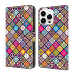 Custodia per telefono in ecopelle con effetto cristallo., For iPhone 15 Pro