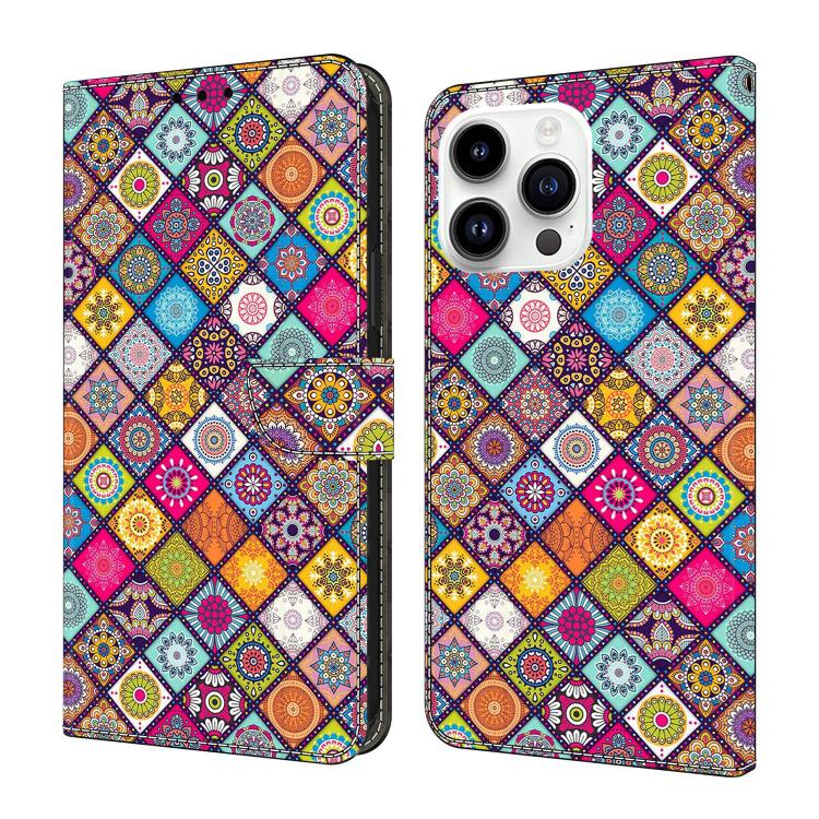 Custodia per telefono in ecopelle con effetto cristallo., For iPhone 15 Pro