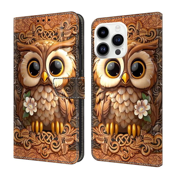 Custodia per telefono in ecopelle con effetto cristallo., For iPhone 15 Pro
