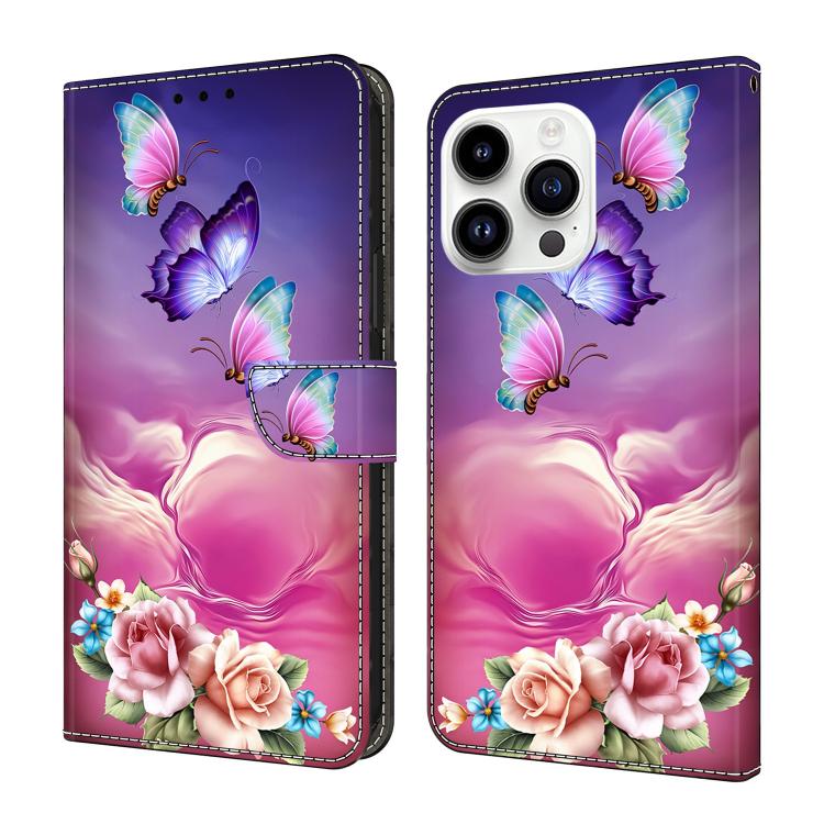 Custodia per telefono in ecopelle con effetto cristallo., For iPhone 15 Pro