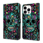 Custodia per telefono in ecopelle con effetto cristallo., For iPhone 15 Pro